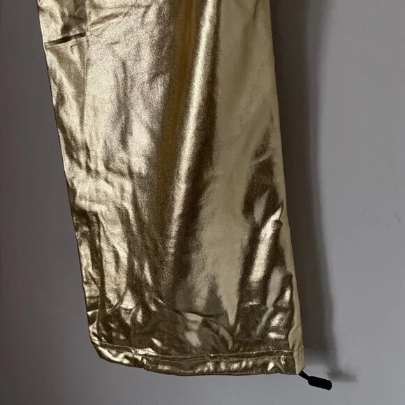 Metallic Gold Pants - Picture 2 of 9
